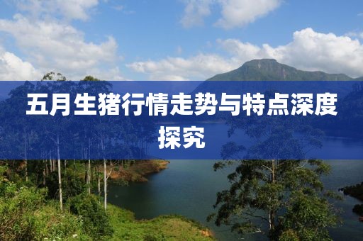 五月生豬行情走勢與特點深度探究