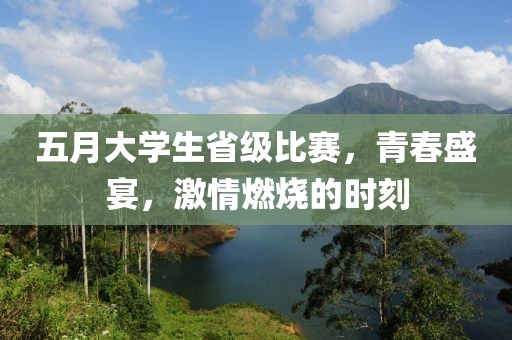 五月大學生省級比賽，青春盛宴，激情燃燒的時刻