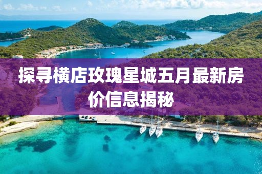 探尋橫店玫瑰星城五月最新房價信息揭秘