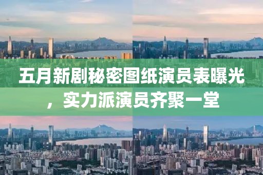 五月新劇秘密圖紙演員表曝光，實力派演員齊聚一堂