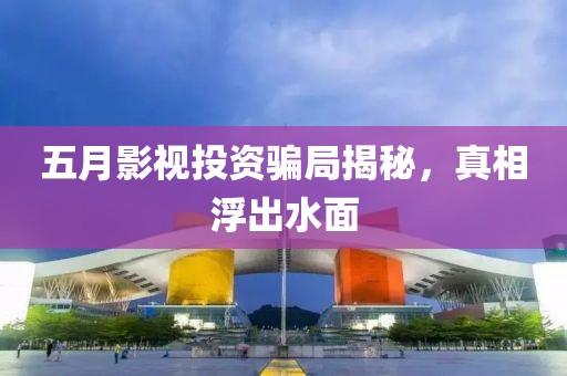 五月影視投資騙局揭秘，真相浮出水面