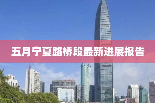 五月寧夏路橋段最新進展報告