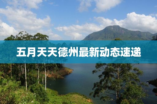 五月天天德州最新動態速遞