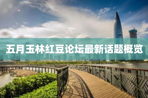 五月玉林紅豆論壇最新話題概覽