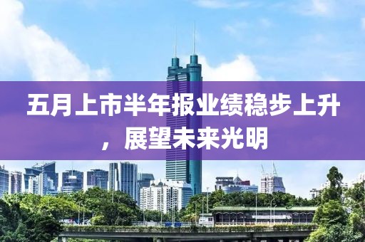五月上市半年報業績穩步上升，展望未來光明
