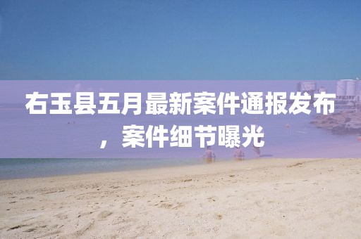 右玉縣五月最新案件通報發布，案件細節曝光