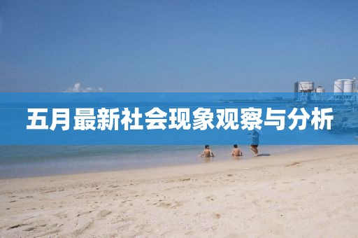五月最新社會現象觀察與分析