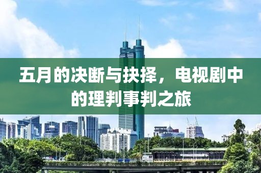 五月的決斷與抉擇，電視劇中的理判事判之旅