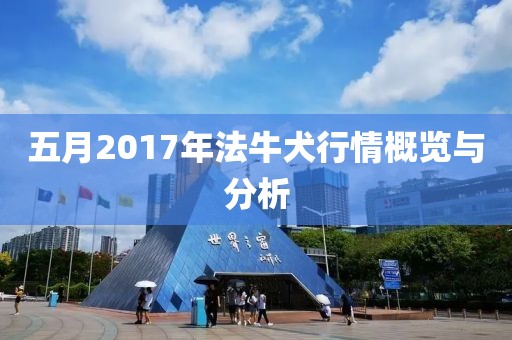 五月2017年法牛犬行情概覽與分析