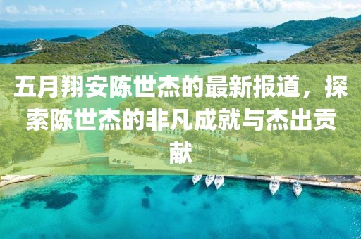 五月翔安陳世杰的最新報道，探索陳世杰的非凡成就與杰出貢獻