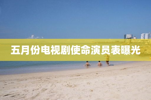 五月份電視劇使命演員表曝光