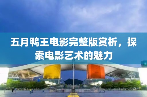 五月鴨王電影完整版賞析，探索電影藝術的魅力