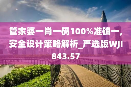 管家婆一肖一碼100%準確一,安全設計策略解析_嚴選版WJI843.57