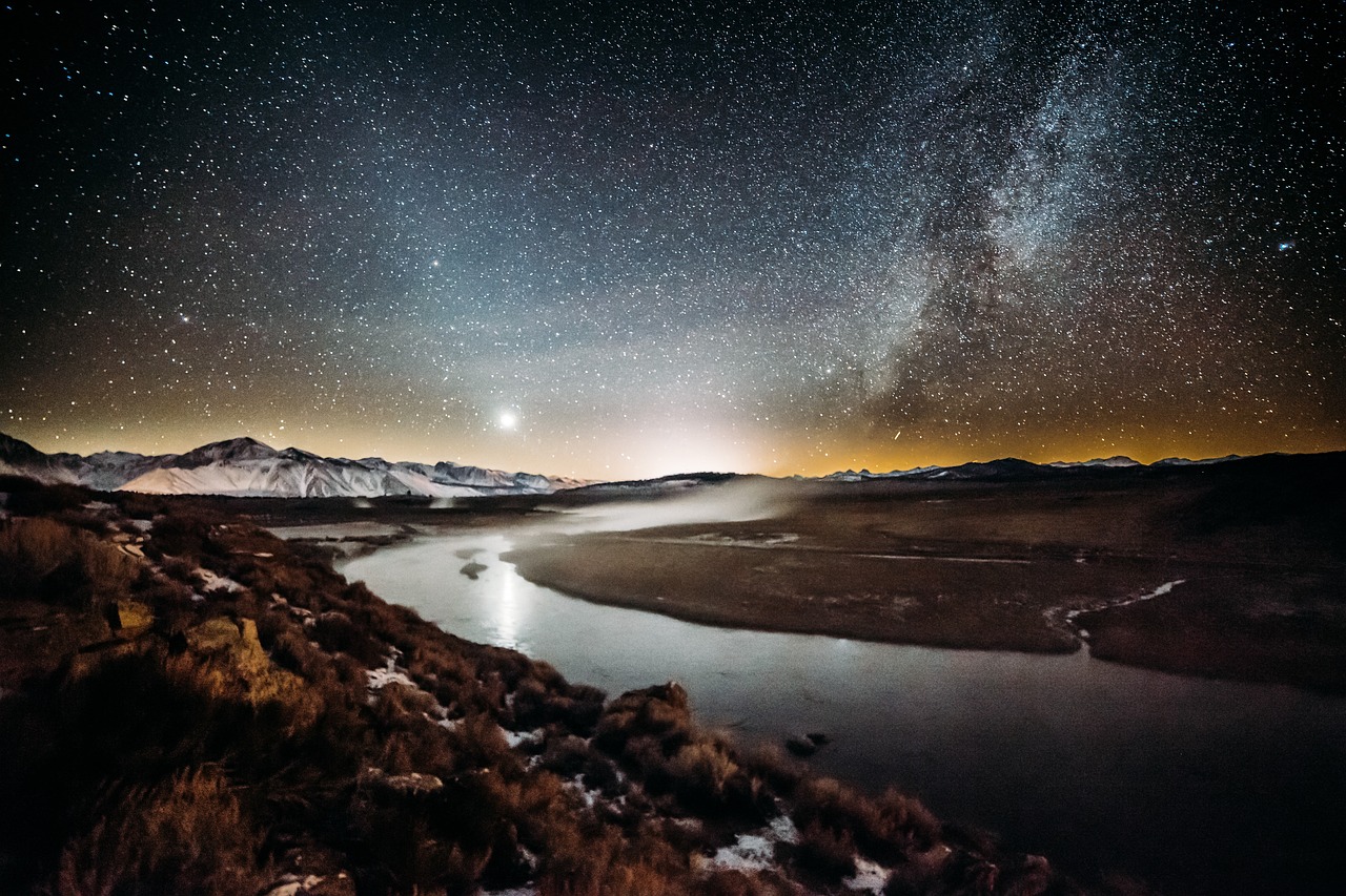 一月的明星，璀璨閃耀的夜空之夜